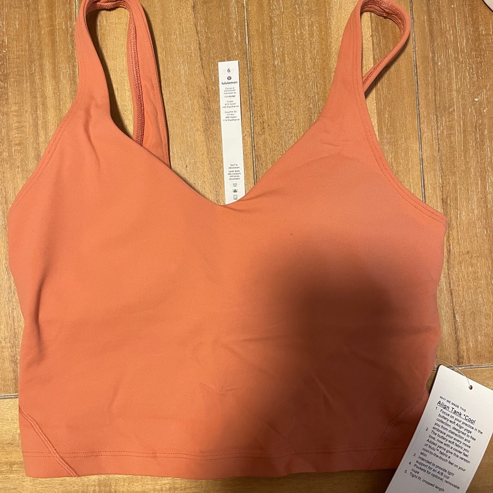 Lululemon align tank rustic coral